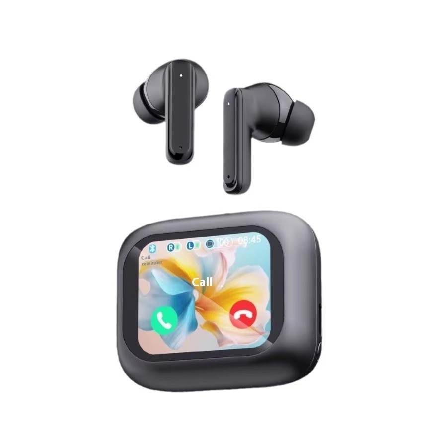 AI Translation TWS Earphones Headphones Bluetooth LED Battery Screen Long Simultaneous Interpretation Noise Cancelling